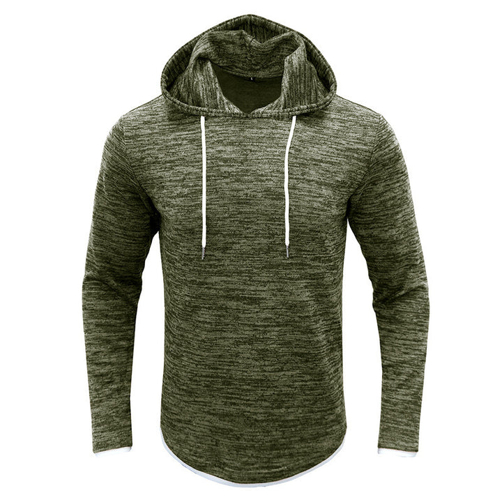 Herrer afslappet hoodie med struktureret design og kængurulomme Stilla