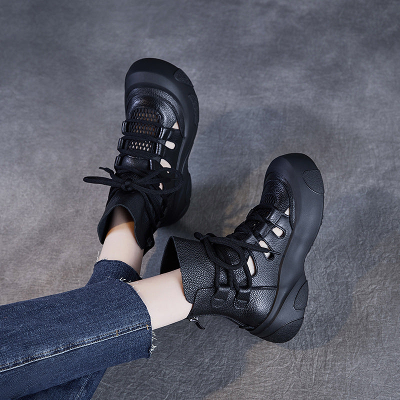 Femme High-Top Fashion Sneakers med Mesh-indlæg Stilla