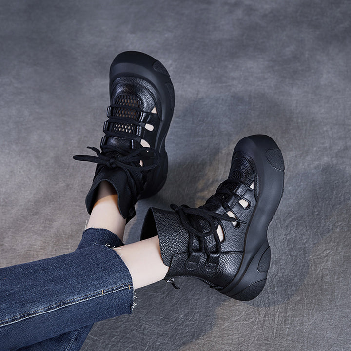 Femme High-Top Fashion Sneakers med Mesh-indlæg Stilla