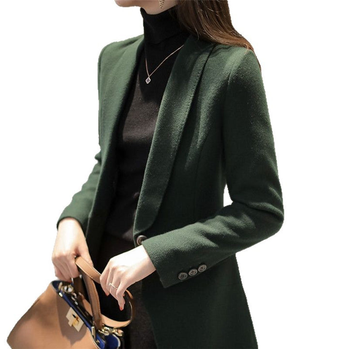 Damer Elegant Blazer med Slå Stilla