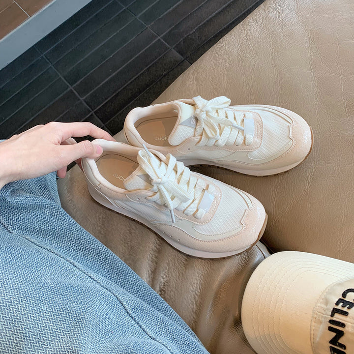 Dame Lettere Sport Sneakers med Struktureret Overdel Stilla