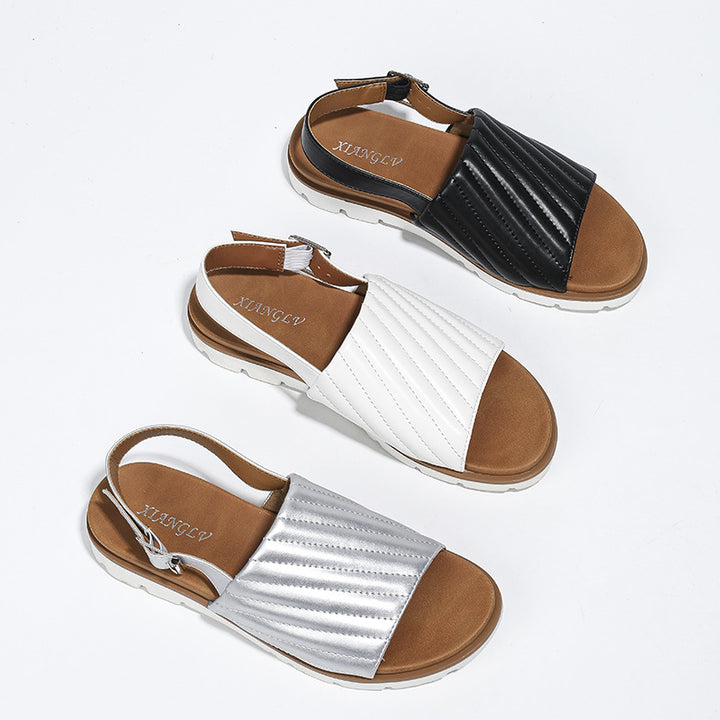 Dame Sling-sandaler med struktureret overdel og behagelig sål Stilla