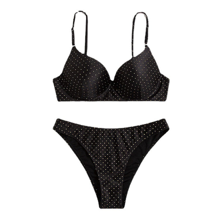 Dame bikini-sæt med polstret top og elegant knude-design Stilla