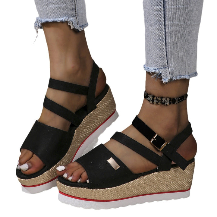 Dame Wedge-sandaler med komfortabelt rem-design og skridsikker sål Stilla