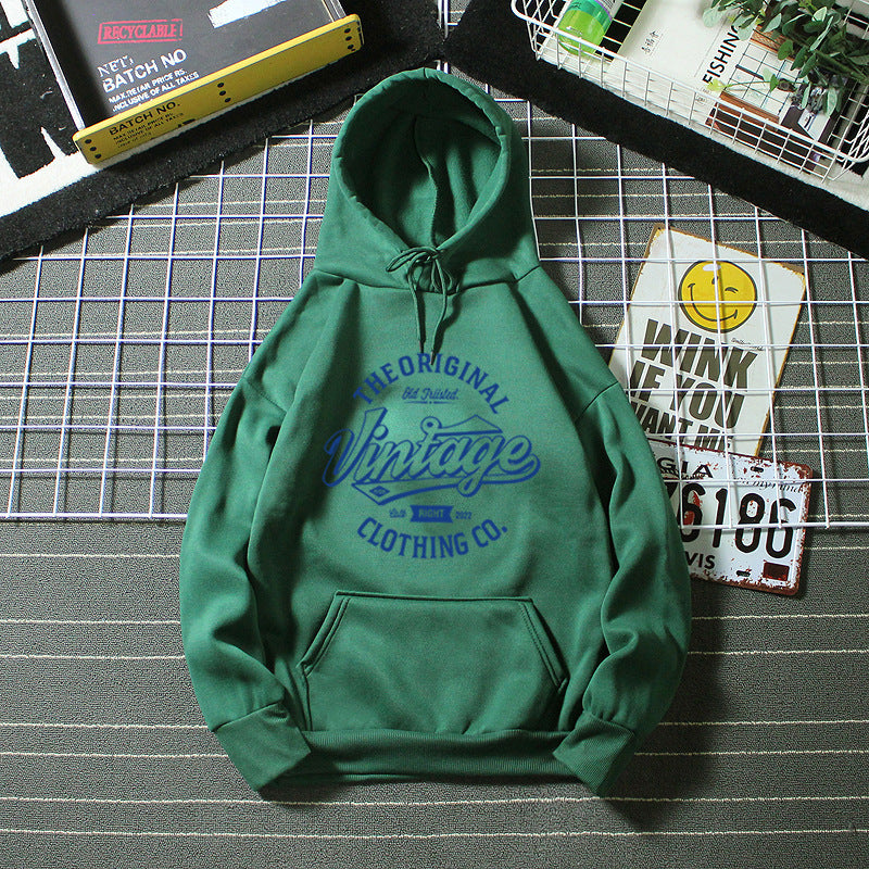Dame hoodie med vintage grafik Skovae