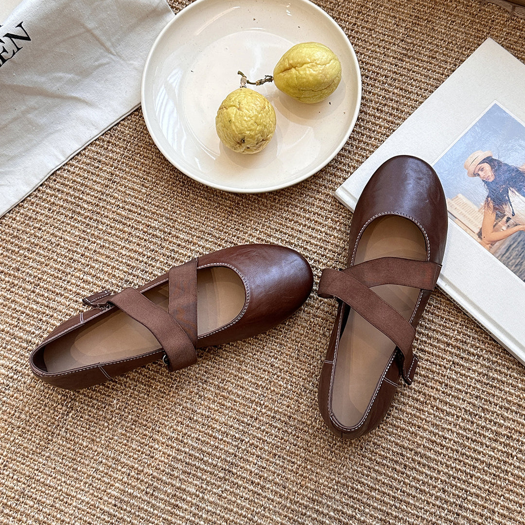 Damer Elegante Krydsrem Ballerinas Stilla