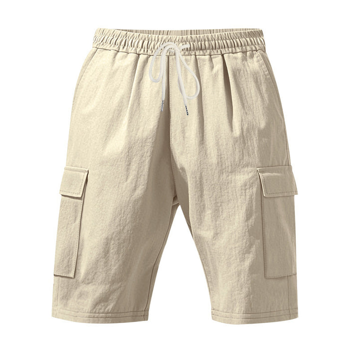 Herrer cargo-shorts med flere praktiske lommer og elastisk talje Stilla