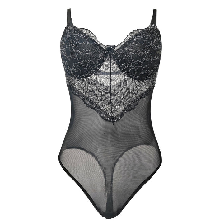 Dame blonde bodystocking med elegant snit Stilla