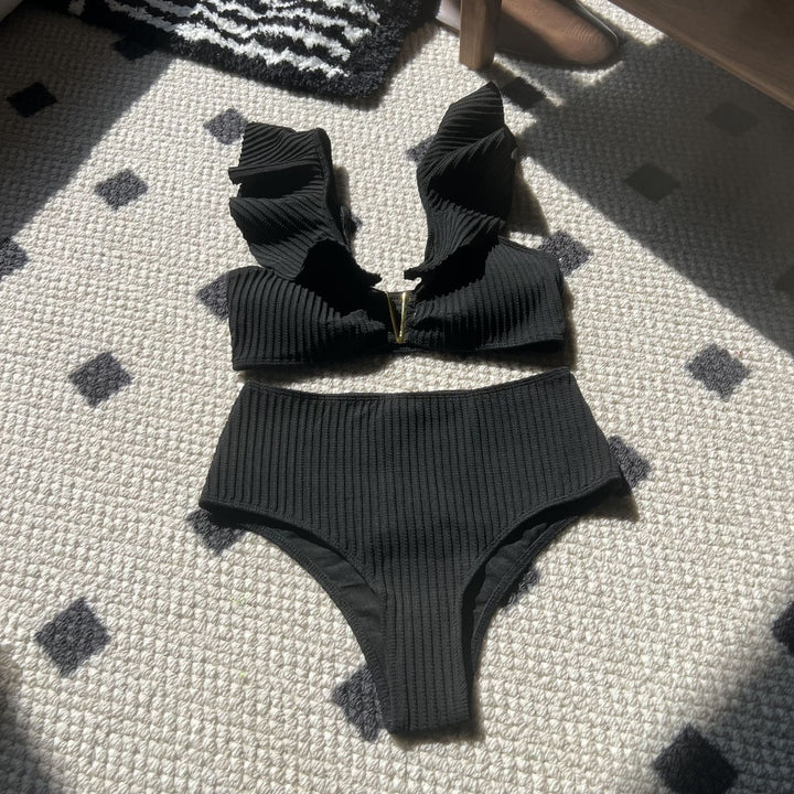 Dame Bikini-sæt med charmerende flæsedetaljer Stilla