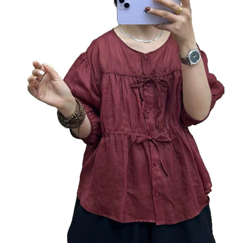 Dame Casual Button-Up Tunika Bluse Stilla