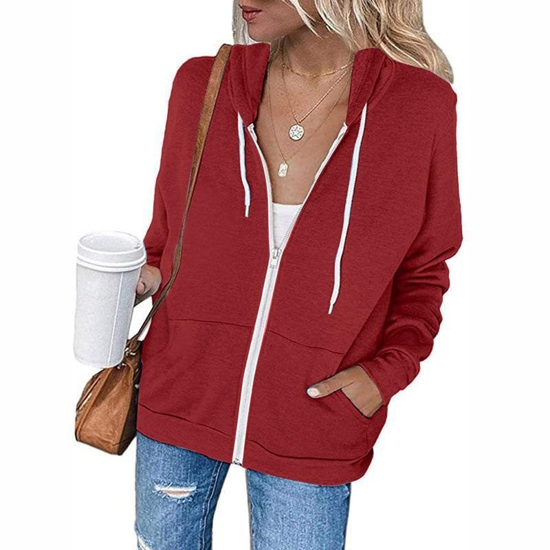 Kvinders afslappede zip-up hoodie med praktiske lommer Stilla