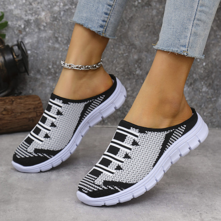 Dame Åndbare Slip-On Sneakers med fleksibelt Overmateriale og skridsikker Sål Stilla
