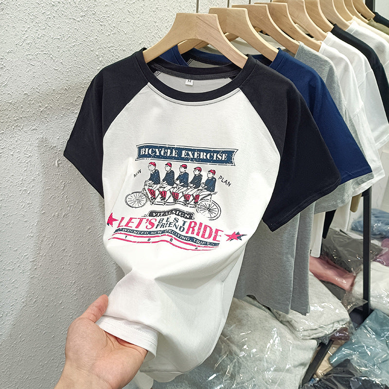 Femme Relaxed Fit Graphic Baseball Tee Stilla