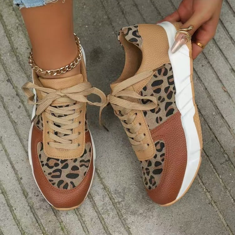 Dame Sporty Sneakers med Dyremønster Stilla