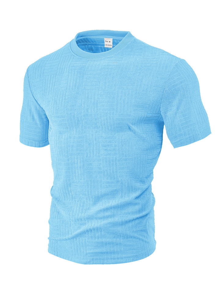 Herren struktureret T-shirt med åndbar teknologi Stilla