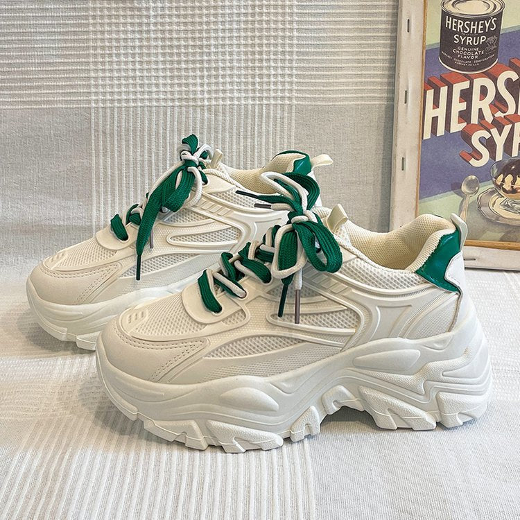 Damer platform-sneakers med åndbart mesh-overmateriale og skridsikker sål Stilla