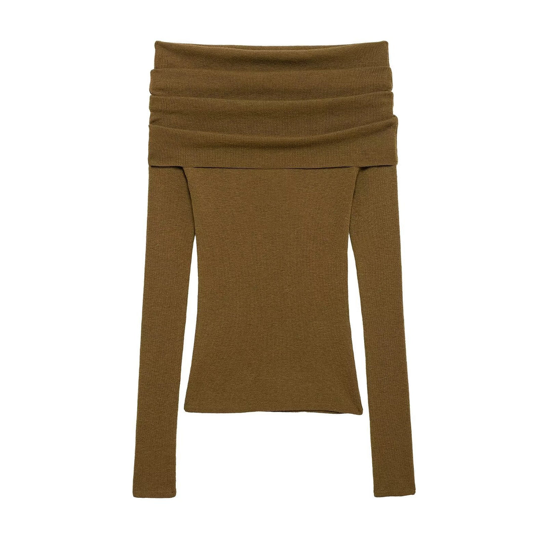 Femme Off-Shoulder Ribstrik top Stilla