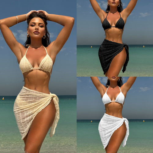Dame Triangel-Bikini med løs indpakningskort og filigran stropper Stilla