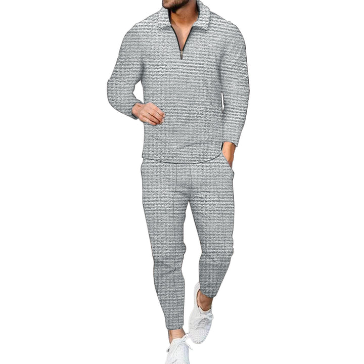 Herrer sporty joggingdragt med kort lynlås og tætsiddende snit Stilla