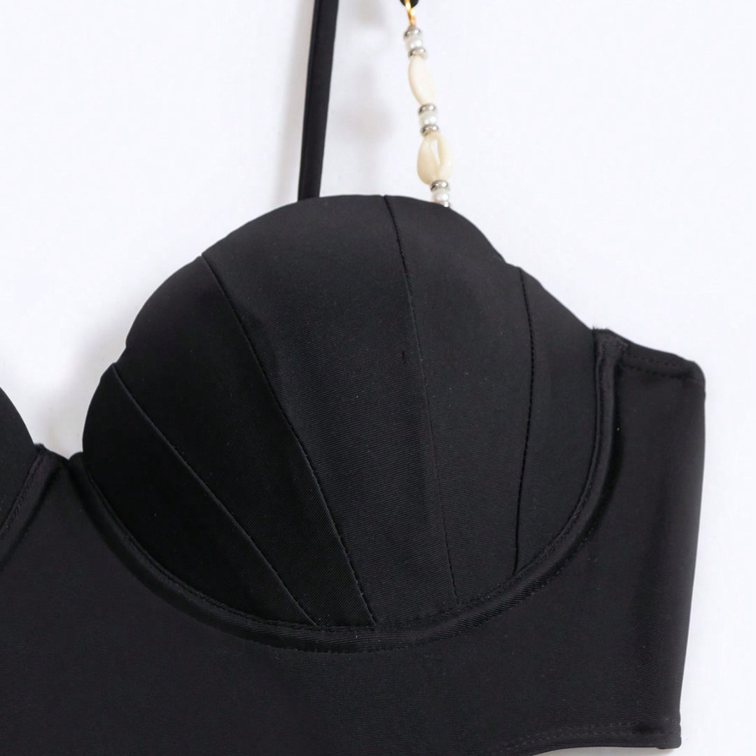 Dame Cut-Out Badedragt med elegant udskæring og moderne detaljer Stilla