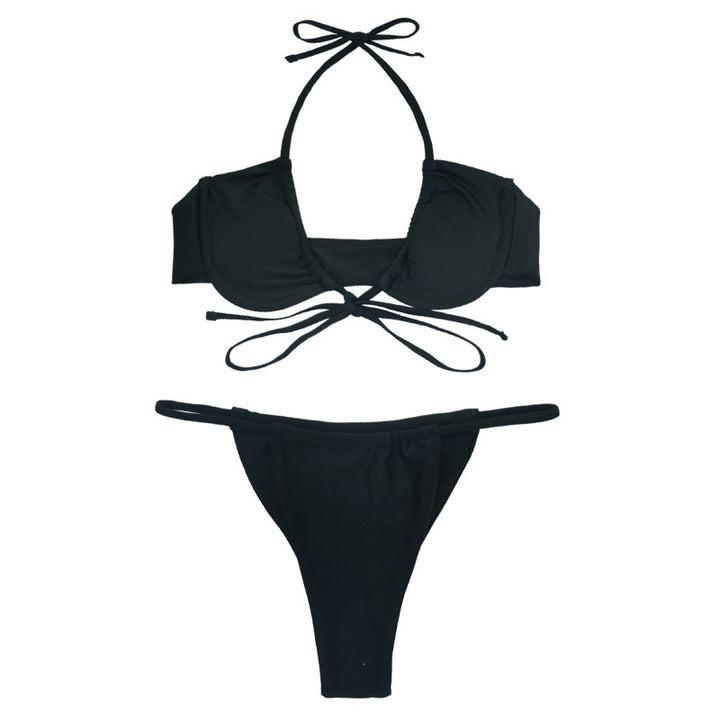 Dame Bikini-sæt med justerbar snøre-detajle og raffineret design Stilla