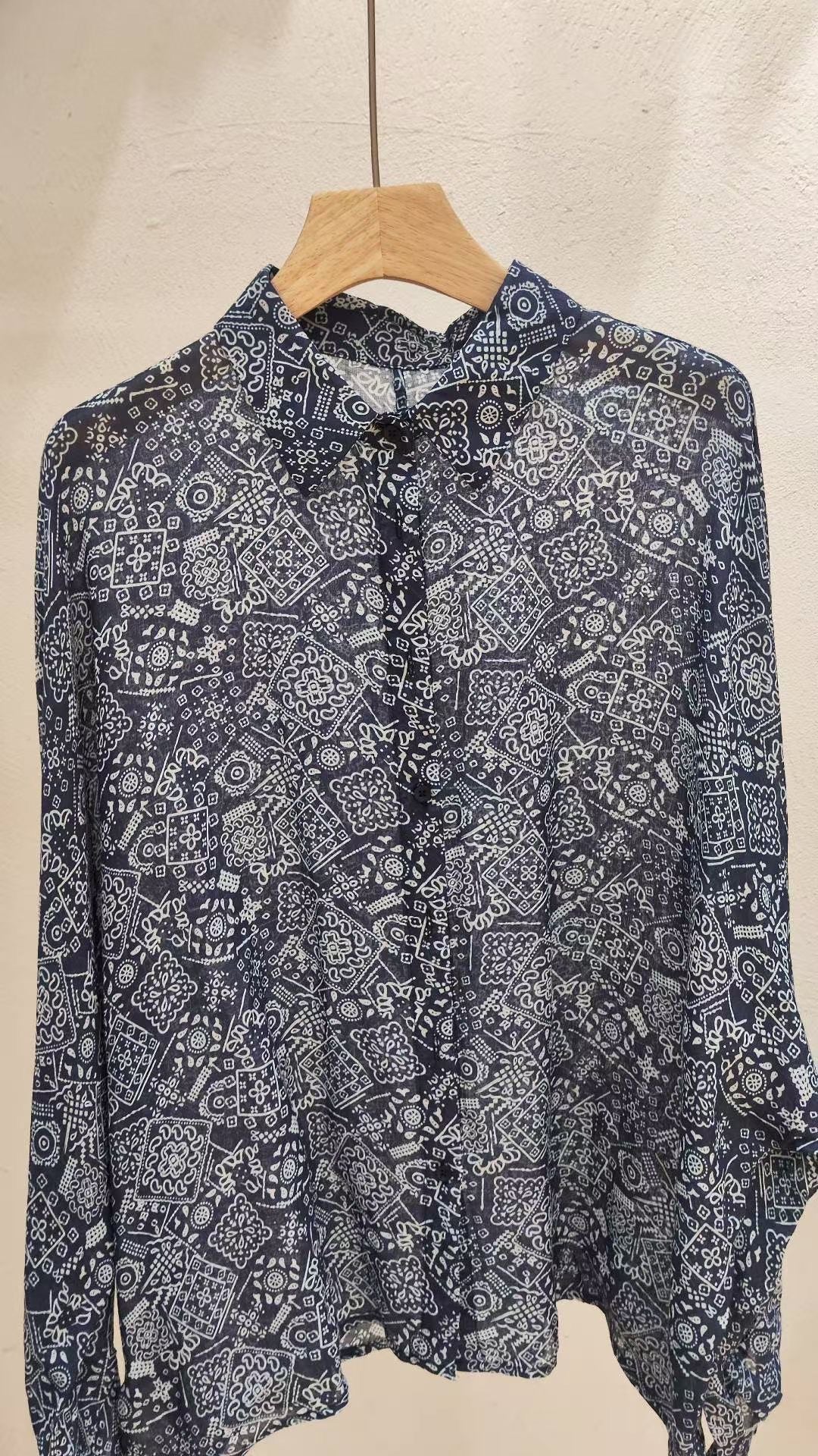 Kvinde Relaxed Fit Trykt Bluse Stilla