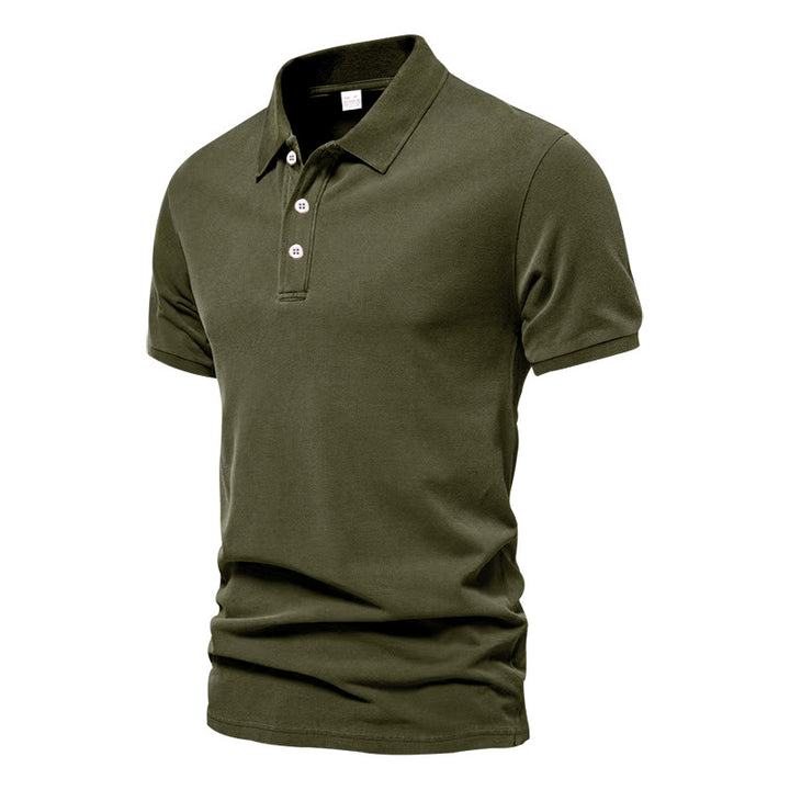 Herre Poloshirt med klassisk krave og komfortabel pasform Stilla