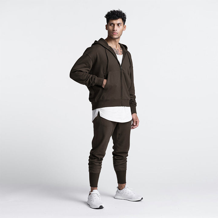 Herrer Komfortabel Hoodie jakke lavet af blød fleece Stilla