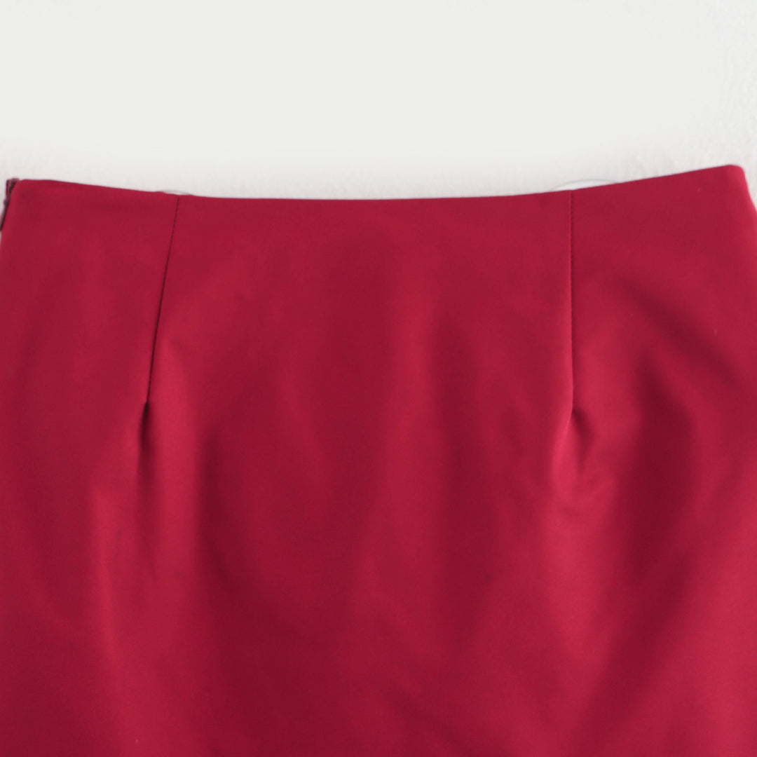 Femme Elegante Sløjfe-Detail Mini Nederdel Stilla