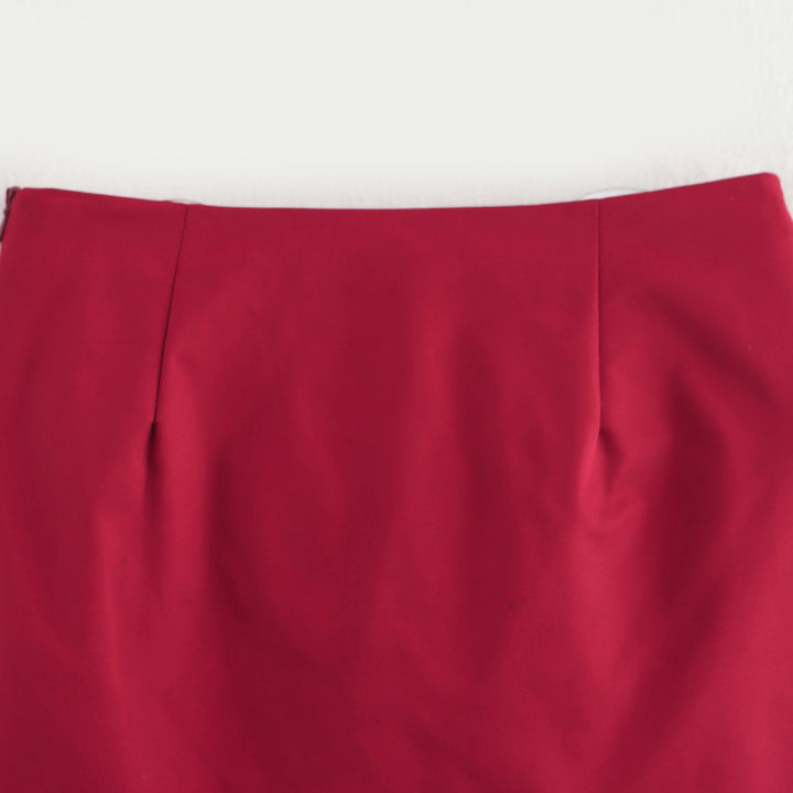 Femme Elegante Sløjfe-Detail Mini Nederdel Stilla