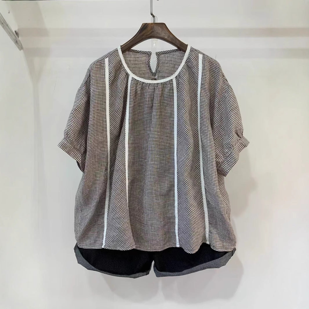 Dame Relaxed Fit Ternet Bluse Stilla