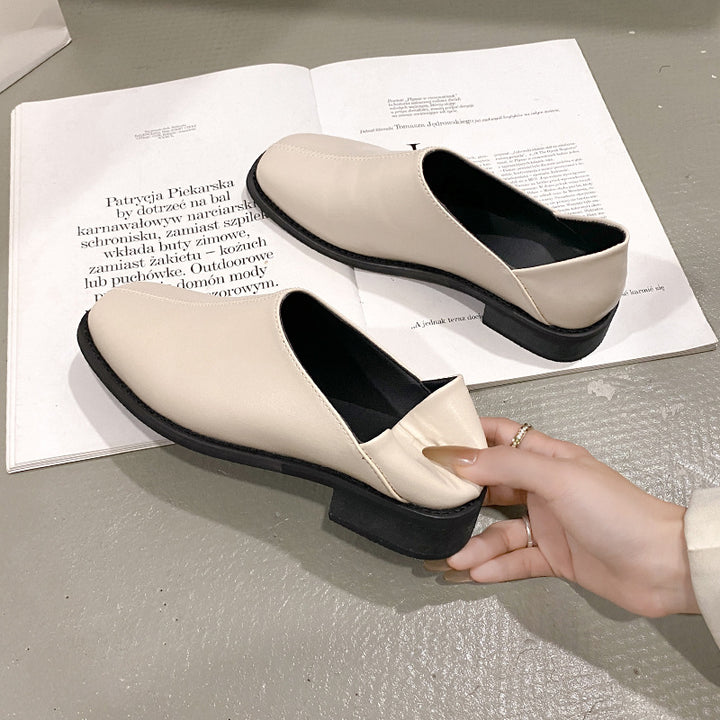 Dame stilfulde Slip-On Læder Pantoletten Stilla