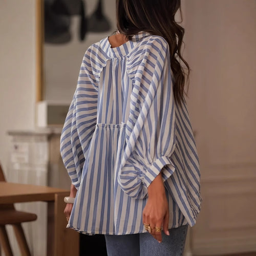 Feminine Casual Stribet Tunika Stilla