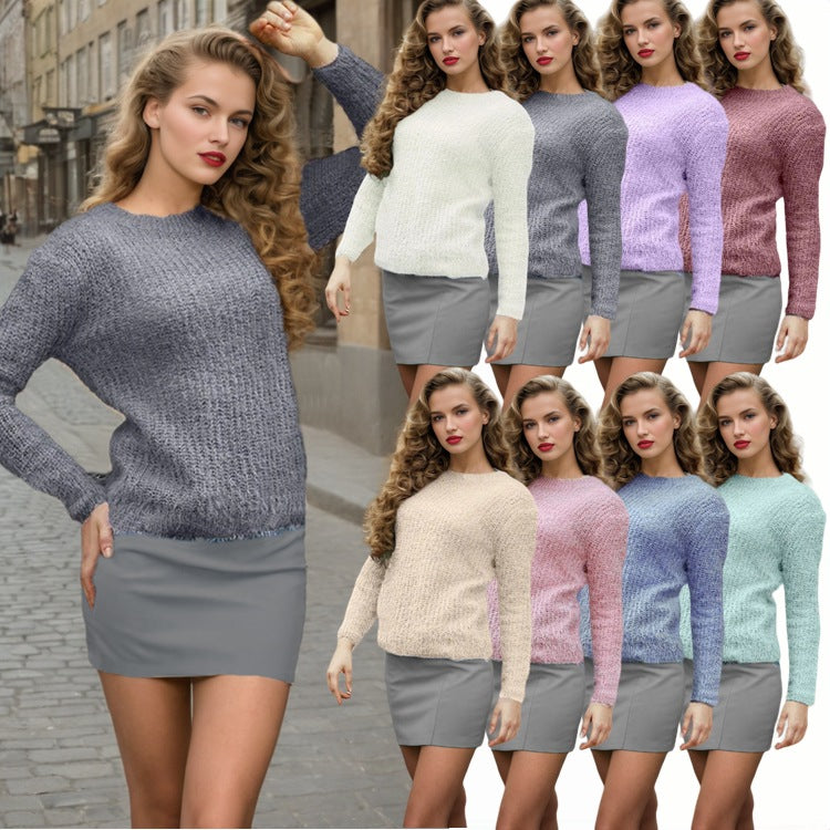 Kvinder's strikket sweater med tekstureret design og afslappet snit Stilla
