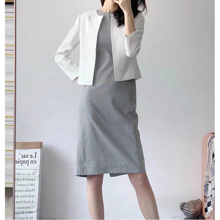 Dame Business-kjole med elegant blazer og klassisk snit Stilla