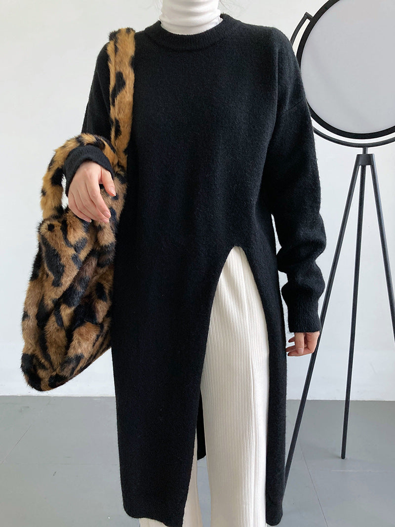 Femme Longline Cozy Knit Pullover Stilla