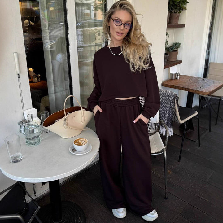 Kvinderne loungewear sæt med en løs pasform og en behagelig top Skovae