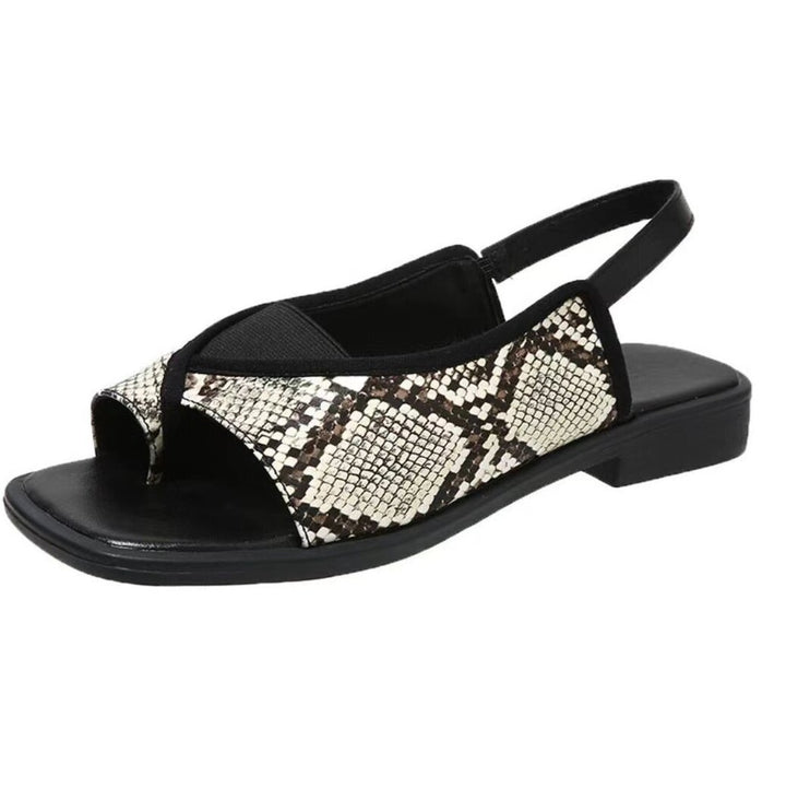 Dame sandaler med moderigtigt leopardprint og behageligt fodseng Stilla