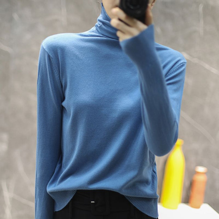 Kvindernes høj kvalitet turtleneck sweater Stilla