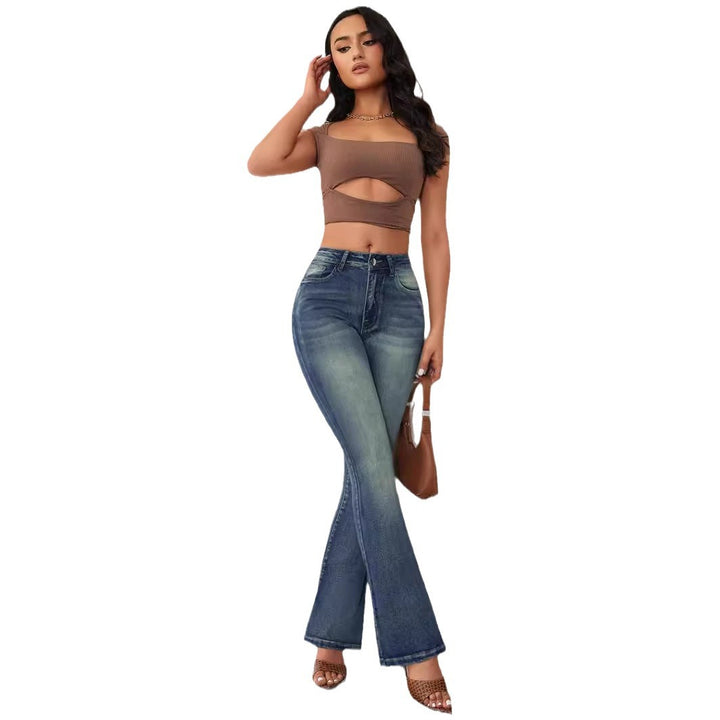 Dame Flared Jeans med høj talje og elegant snit Stilla