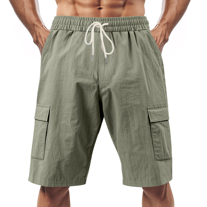 Herrer Cargo-Shorts med elastisk linning og praktiske sidelommer Stilla