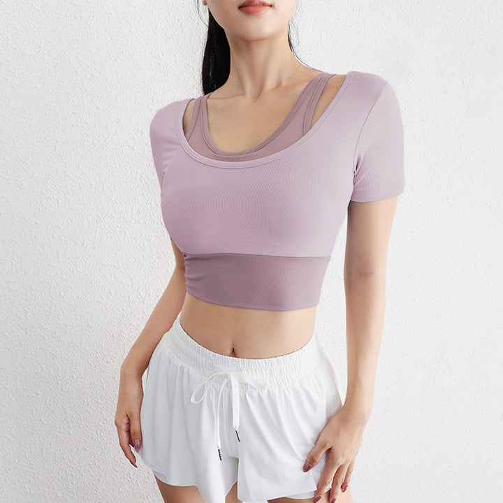 Dame Sport Crop-Top med innovativt snit og åndbare egenskaber Stilla