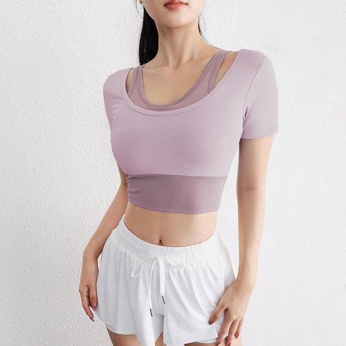 Dame Sport Crop-Top med innovativt snit og åndbare egenskaber Stilla
