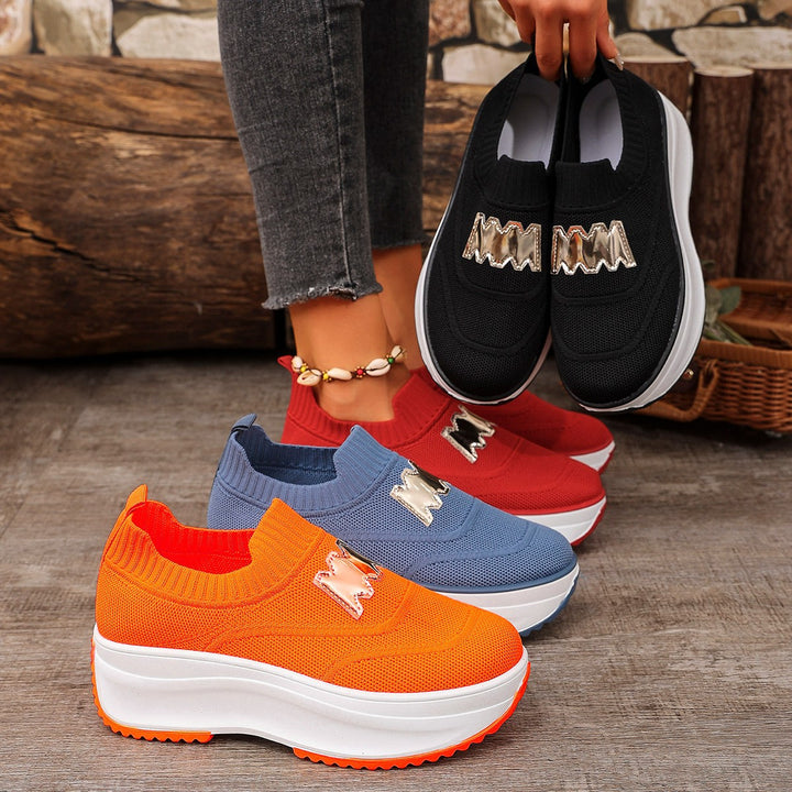 Dame Komfortable Slip-On Sneakers med moderigtigt design Stilla