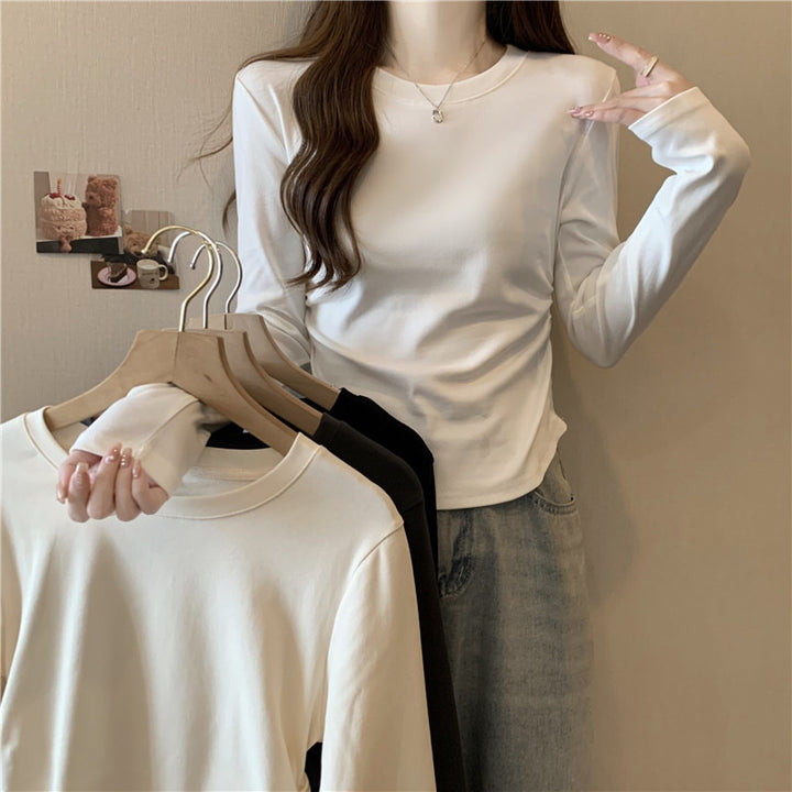 Femme Klassisk Langærmet Basic Top Stilla