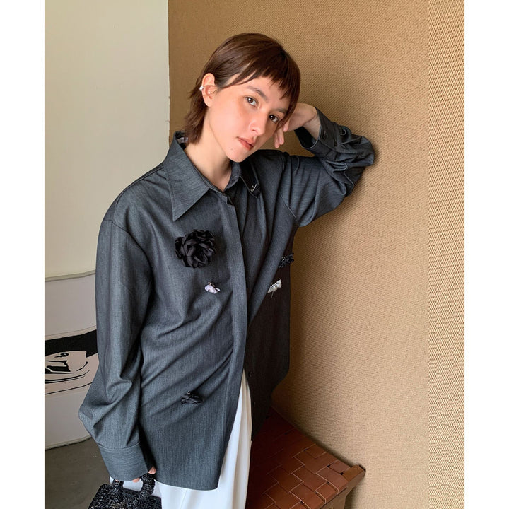 Dame stilfuld Overshirt-jakke med mode detaljer Stilla