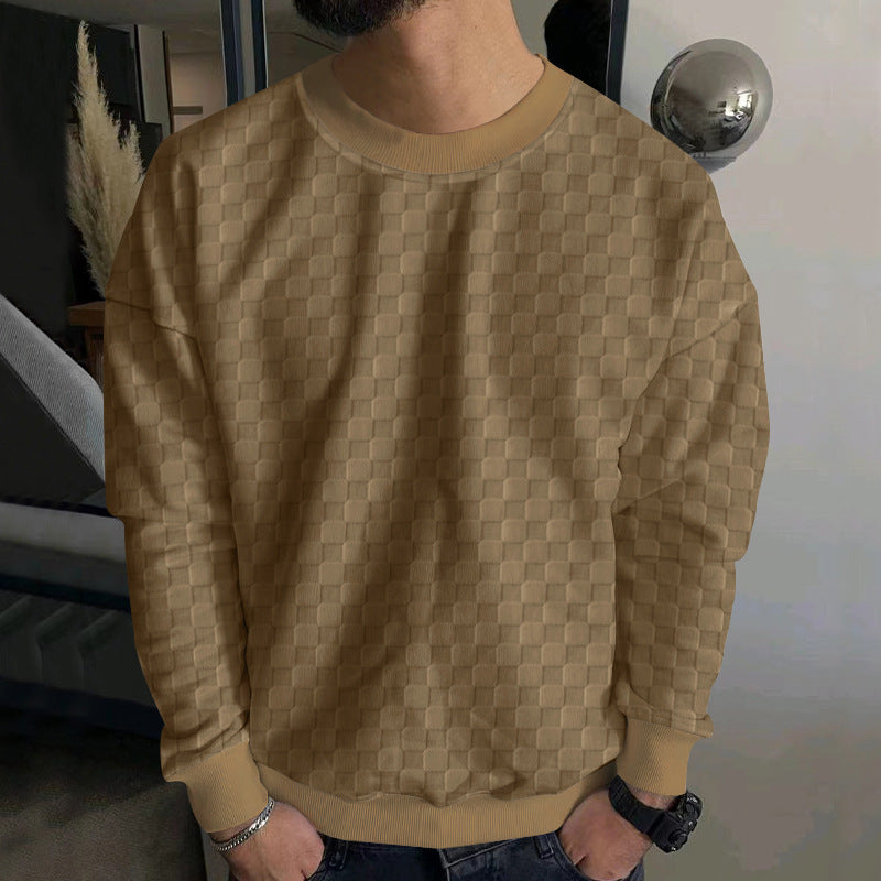 Herrer stilfuld sweater med moderne strukturel design Stilla