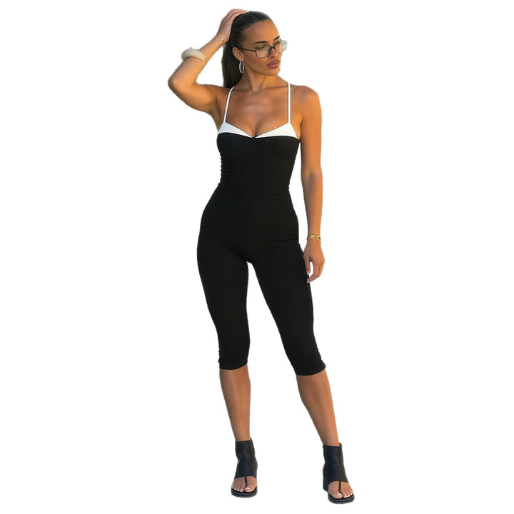 Dame jumpsuit med smal pasform og stropper Skovae