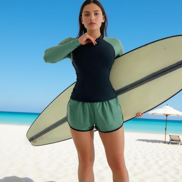 Dame Surfer-langærmet skjorte Skovae