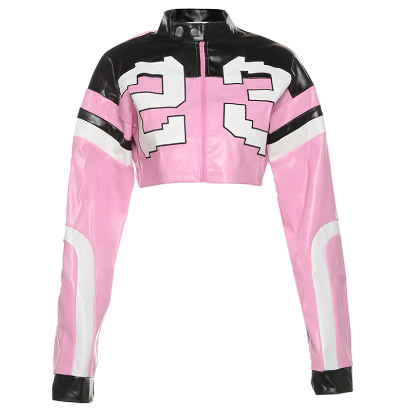 Damer cropped sportsjakke med kontrasterende designelementer Stilla